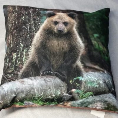KARHU PUUNRUNGOLLA, koristetyynynpäällinen