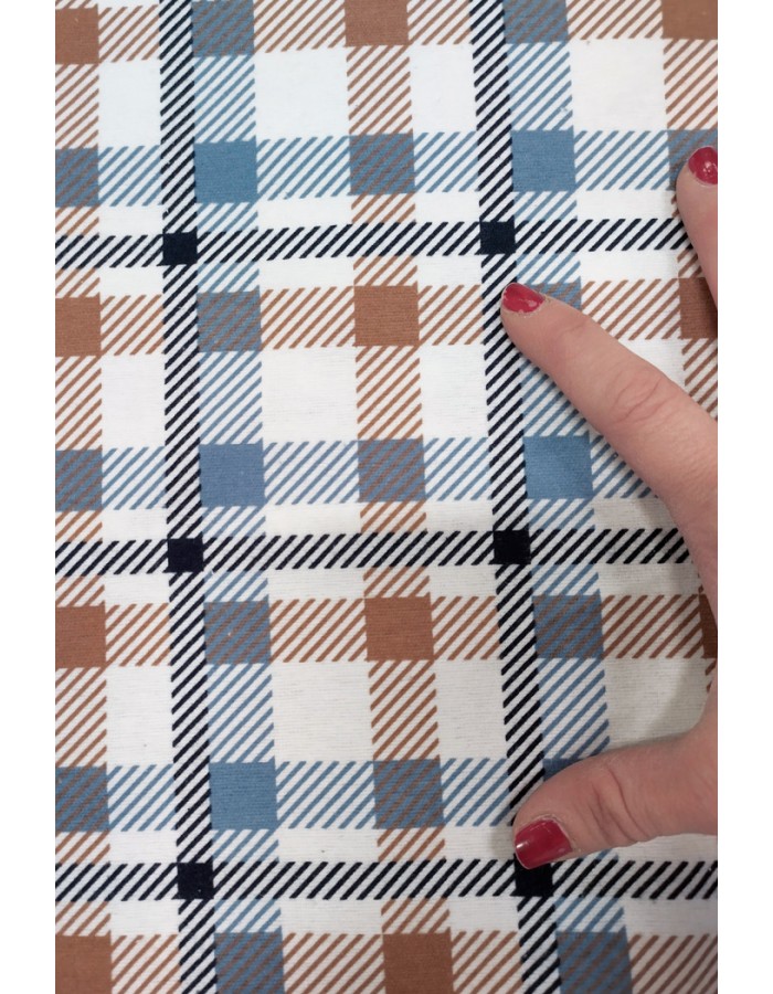 ruutuflanelli sininen